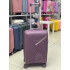 Чемодан 20 дюймов фиолетовый с расширением из полипропилена (ручная кладь)