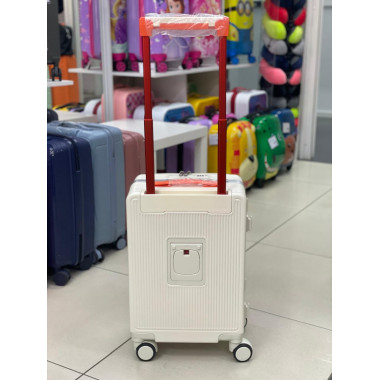 Чемодан 20 дюймов W.zckiss Berg белый из поликарбоната (ручная кладь)