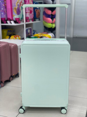 Чемодан 24 дюйма Lunary светло-зеленый из поликарбоната