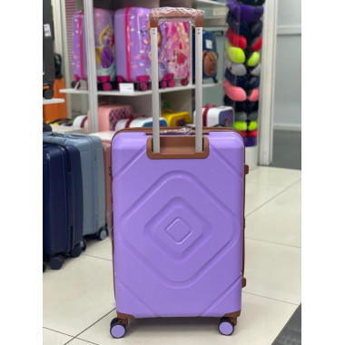 Чемодан 28 дюйма Mironpan фиолетовый с расширением из полипропилена (м104)