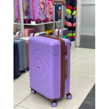 Чемодан 28 дюйма Mironpan фиолетовый с расширением из полипропилена (м104)