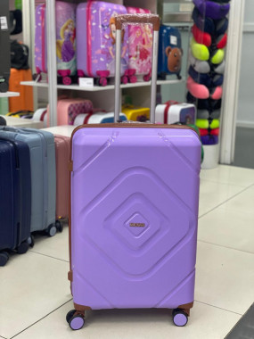 Чемодан 28 дюйма Mironpan фиолетовый с расширением из полипропилена (м104)