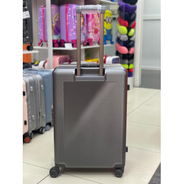 Чемодан 28 дюймов PM металлик из поликарбоната на ригельном замке