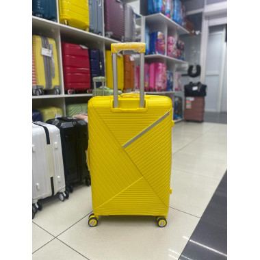 Чемодан 28 дюймов Sonara желтый с расширением из полипропилена