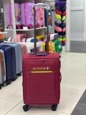 Чемодан тканевый Mironpan 22 дюйма бордовый (м30)