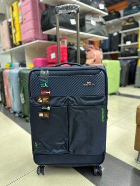 Чемодан тканевый Mironpan 24 дюймов темно-синий (м61)