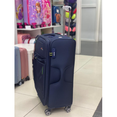 Чемодан тканевый Mironpan 28 дюймов темно-синий (м61)