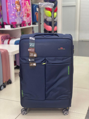 Чемодан тканевый Mironpan 28 дюймов темно-синий (м61)
