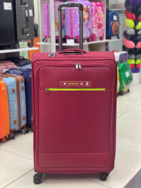 Чемодан тканевый Mironpan 30 дюймов бордовый (м30)