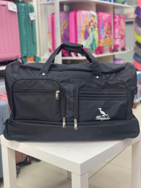 Дорожная сумка на колёсах "Kengulu standard" L черная